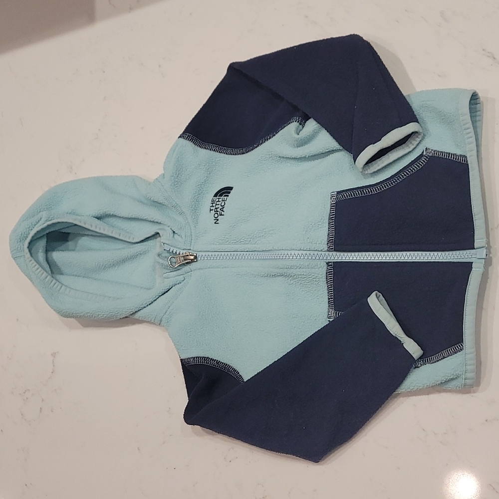 The North Face, hooded fleece jacket size 12-18 months